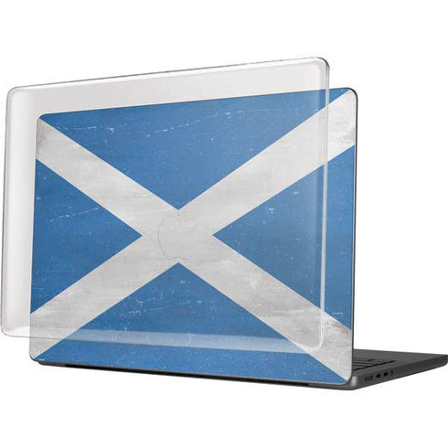 Scotland Flag Distressed MacBook Pro 14in (2021-24) Case plus Skin